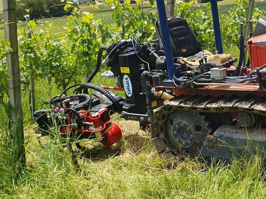 Vimas  Krümler, Ökocleaner, Fadengerät, Herbizidbalken, Entlauber